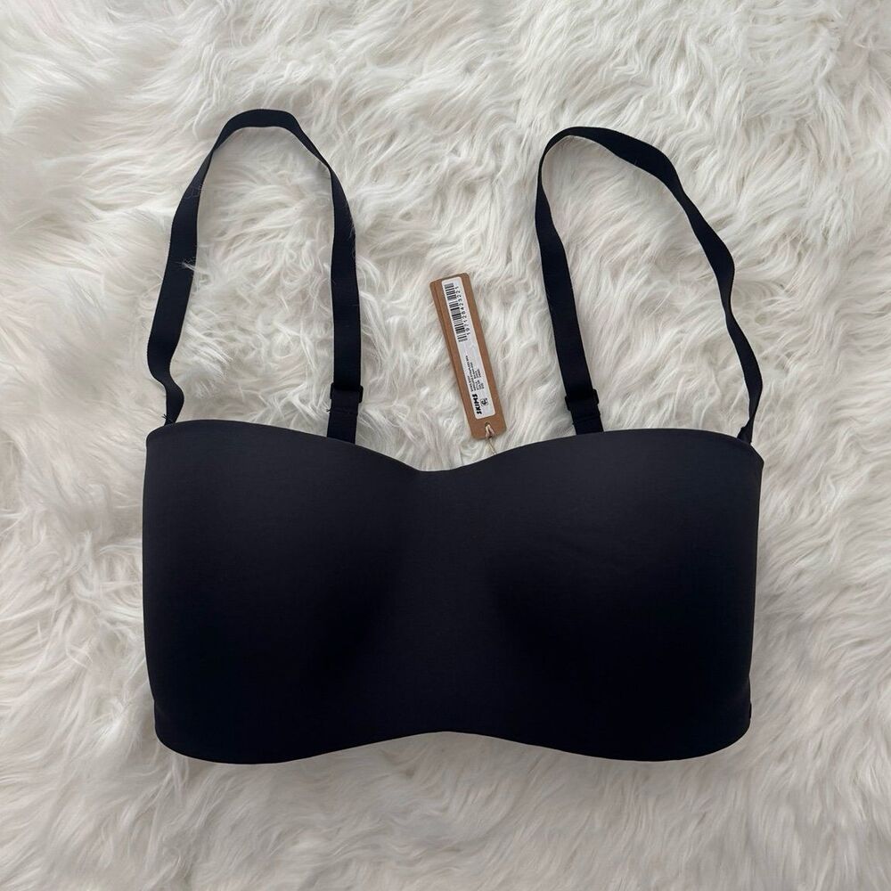 Skims Body Wireless Strapless Bra Onyx Size 34DDD